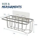 LYFT LIVIN (FULL SET) Kitchen Caddy 4 in 1, Scrub Sponge, Soap Dish Brush, Dish Cloth, Kitchen Sink Organizer, Adhesive Hooks For Quick, Drill-Free Installation, Made of Rust Resistant Stainless Steel