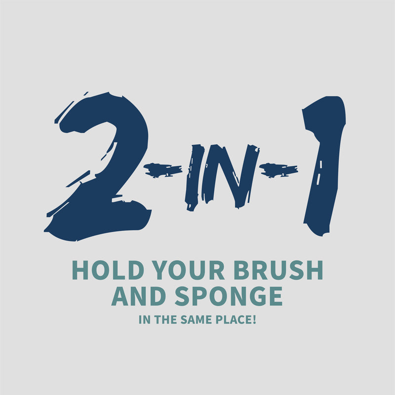 DOLRIS Sponge Holder for Kitchen Sink, Sink Caddy, 3 in 1 Adhesive Sponge Holder + Brush Holder + Dish Cloth Hanger, SUS304 Stainless Steel