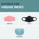 3D Silicone Face Mask Bracket for Improved Breathability, reusable Lipstick Protector Mask Insert with Disposable N95 & Cloth Masks- Pack of 10